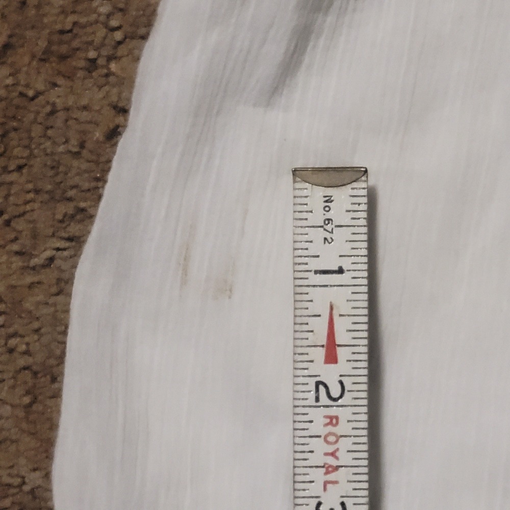 Maeve White Smocked Gauzy Empire Waist Tie Strap Sundress Midi Sz Sm - Picture 8 of 9